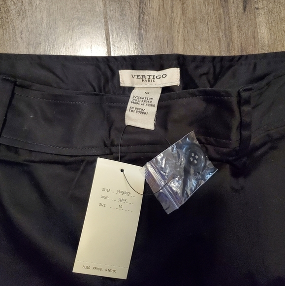 Women's Vertigo Paris Black Dress Pants - Picture 8 of 9